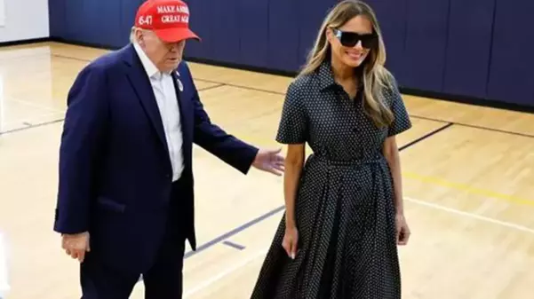 Melania Trump'ın seçim günü görüntüsü tartışma yarattı: Dublör mü, gerçek mi?