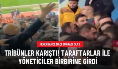 Tribünler karıştı! Taraftarlar ile yöneticiler birbirine girdi