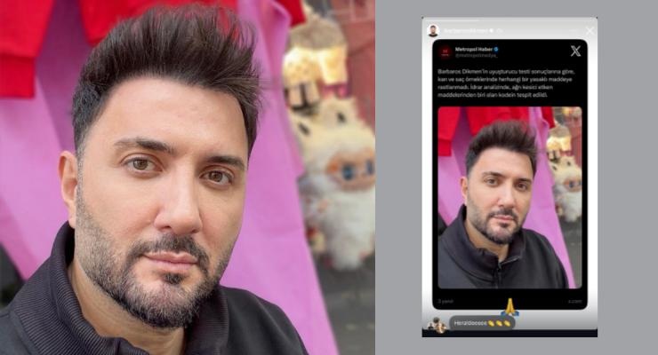 Ünlülere yönelik soruşturmada Barbaros Dikmen’in testi belli oldu